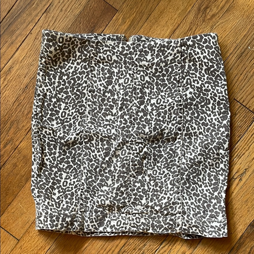 Free People Black and White Mini Skirt Night Out